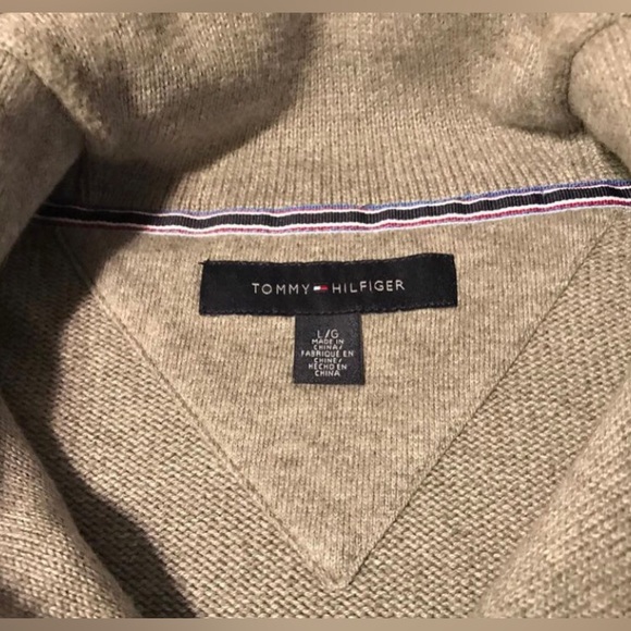 NWOT Vintage Tommy Hilfiger Sweater Shawl L sportsman pwing Hi Tech Rlpc Rlx Cp - Picture 3 of 8